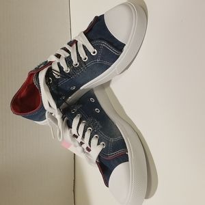 Bobbie Brooks Ladies Distressed Denim Sneakers